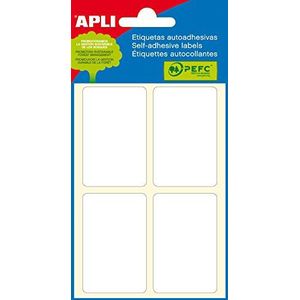 APLI 2683 - Witte etiketten voor mini-zakjes 34,0 x 53,0 mm 6 vellen