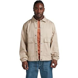 G-STAR RAW Heren Coach Jacket, Beige (dark Brick C981-1214), XL, Beige (Dk Brick C981-1214), XL