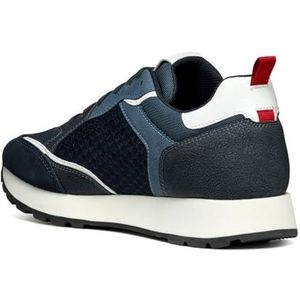 Geox U PARTENIO A Sneakers voor heren, marineblauw/avio, 44 EU, Navy Avio, 44 EU