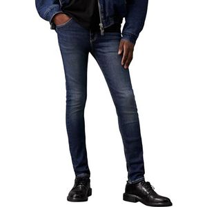 Calvin Klein Jeans Skinny Fit Jeans voor heren, Denim Donker, 28W / 34L