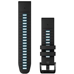 Garmin Fenix/Epix, QuickFit Horlogeband, Siliconen, 22mm, Black/CirBlue