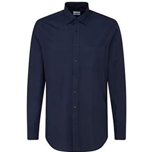 Seidensticker Heren 156272 Hemd, donkerblauw, 43