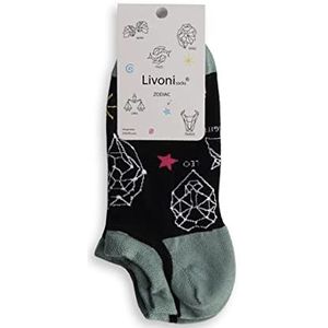Livoni Zodiac 39-42 lage sokken, meerkleurig, M, Meerkleurig, M