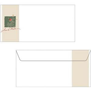 SIGEL DU256 Kerst Enveloppen""Kerst met Appels"", Gummed, DL, 50 stuks
