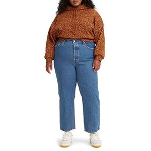 Levi's Dames Plus Size Jeans, Pl Ribcage Straight ANK Jazz Pop, 14
