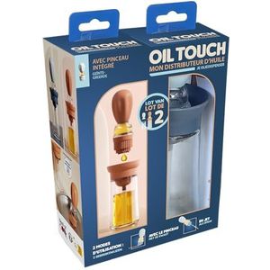 MYBO TV - Oil Touch Oil Penseel- Olieborstel met siliconen borstel 2 in 1-150 ml - Voor alle oliën: olijfolie, toenol olie - Willekeurige kleur blauw of zalm