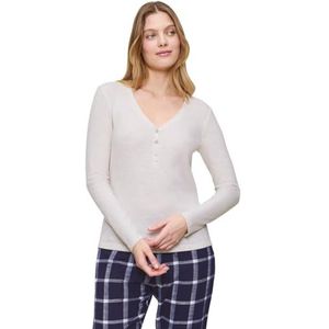 Triumph - Longsleeve - V-Ausschnitt - Zacht Geborsteld Mengweefsel