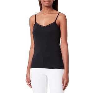 IDONY Dames top met kant 19524975-ID02, zwart, M, zwart, M