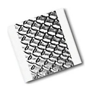 TapeCase 1267 aluminiumfolie-tape, 2,54 x 2,5 cm, 250 stuks, zilverkleurig, met reliëf van 3 m