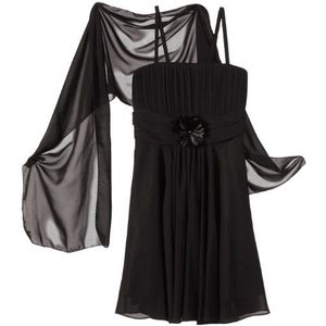 G.O.L. meisjeskledingset chiffon-jurk met stola