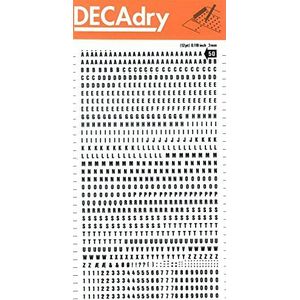 APLI DD50F - Zwart overdraagbare letters en cijfers 3 mm 888 tekens