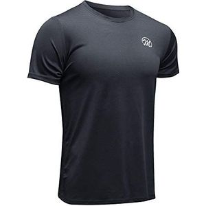 MEETWEE sportshirt voor mannen, hardloopshirt korte mouw mesh functioneel shirt ademend shirt korte mouw sportshirt trainingsshirt voor mannen