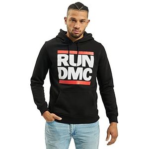 RUN DMC capuchontrui voor heren, band hoodie met logo-print, zwart, M