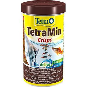 TetraMin Crisps hoofdvoer voor alle tropische siervissen met een hoge voedingswaarde en minimale waterbelasting, 500 ml