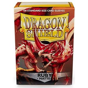 Dragon Shield Standard Sleeves Matte - Ruby Rood (100 Ct ) In Box