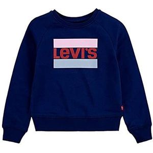 Levi's Kids Meisjesvleermuisshirt met ronde hals, Middeleeuws blauw, 14 jaar