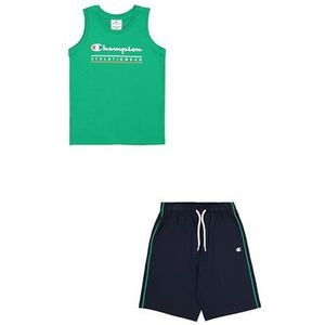 Champion Boy's Legacy Boy - grafische mouwloze ronde hals set met logo, groen (GS130), XL, Groen (GS130), 13-14 jaar