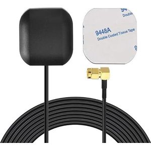 Bingfu Auto GPS-antenne, SMA-stekker, waterdicht, actieve GPS-navigatie-antenne voor auto, stereo radio, hoofd-unit, GPS-navigatiesysteem, modem auto, real-time monitor, bewakingscamera, iOT-router