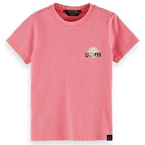 Scotch & Soda T-shirt met korte mouwen van katoen met logo, 3930 Pink Smoothie, 4