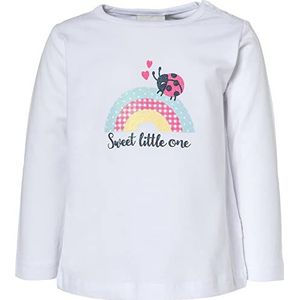 SALT AND PEPPER Lucky shirt met lange mouwen voor babymeisjes, wit, 62 cm