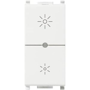 VIMAR - Plana - Wifi Dimmer - Compatibel met Gloeilampen en LED - Bluetooth en Zigbee