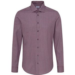 Seidensticker Heren 656130 Hemd, Rood, 40