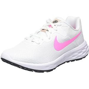 Nike Revolution 6 Next Nature, damessneakers, White Pink Spell Fossil Stone Black, 37.5 EU