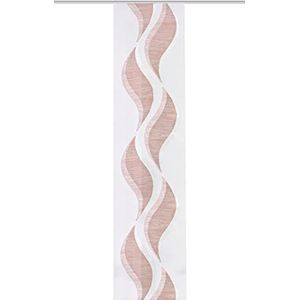 Home Fashion / Kant-en-klare schuifwand met dwarsstrepen in ""bamboe-look"", met scherli patroon, zijkanten lasergesneden, |AMOLA| 084712-8707 | Afmetingen 245 x 60 cm/TERRA