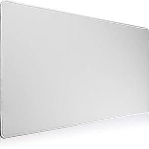 Jahosin Grote gaming-muismat met gestikte randen, 70 x 30 cm, verlengde muismat met antislip natuurlijke rubberen basis voor gamer/desktop/kantoor/thuis (70 x 30 cm, grijskleurig)