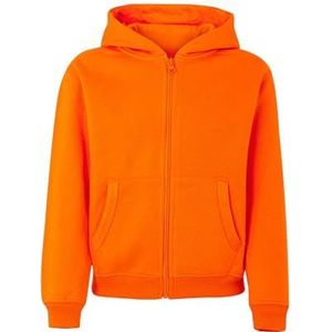 Mukua Byron Kids Sweatshirt met ritssluiting en capuchon, oranje, maat 1/2