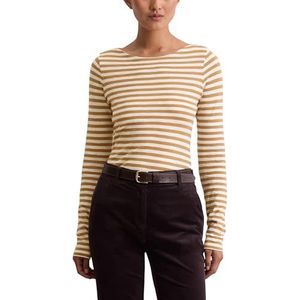 Marc O'Polo - Shirt - Beige - Gestreept - Lange Mouw
