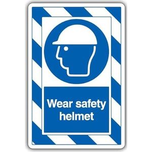 V Safety Wear Veiligheidshelm - ExtraViz 250 x 350 mm - 1mm Stijf Plastic Veiligheidsbord