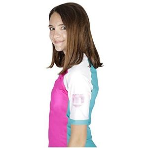 Mares Rashguard Seaside Shield Youth; beschermend shirt met korte mouwen - jongens, roze, S, Roze, One size