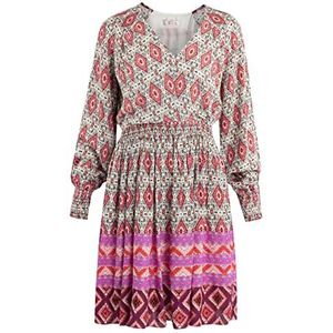 IZIA Dames midi-jurk 19323096-IZ01, LILA meerkleurig, S, midi-jurk, S