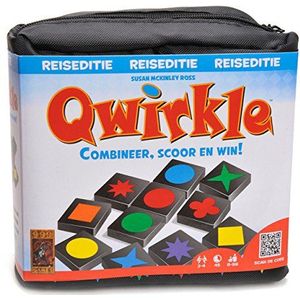 999 Games - Qwirkle Reiseditie Bordspel - Reisuitgave vanaf 8 jaar - Een van de beste spellen van 2014 - Susan McKinley Ross - Tile placement - voor 2 tot 4 spelers - 999-QWI02