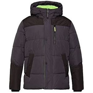 edc by ESPRIT gewatteerd jack met neonkleur, Grey (donkergrijs), XS