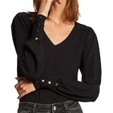 MORGAN - Trui - Zwart - Fijn Tricot met V-hals