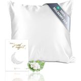 townssilk - Kussensloop - Wit - 100% Zijde - 19 Momme - 80 x 80 cm