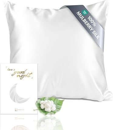 townssilk - Kussensloop - Wit - 100% Zijde - 19 Momme - 80 x 80 cm