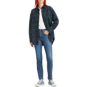 Levi's dames 724™ High Rise Straight, Blue Wave Mid, 34W / 32L