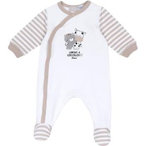 Chicco Romper voor baby en peuters, uniseks kinderen, Natuurlijk., 0 Maanden