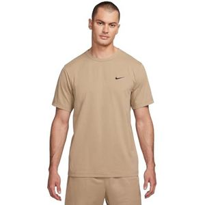 Nike M NK DF UV Hyverse SS Top met korte mouwen, kaki/zwart, L Heren, kaki/zwart, L/Tall