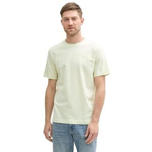 TOM TAILOR T-shirt voor heren, 37702 - Lime Cream Groen Wit Streep, XL