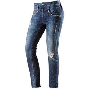 Herrlicher Dames Pitch Boy Denim Stretch Jeans, blauw (Bust Thunder 048)., 27W / 30L