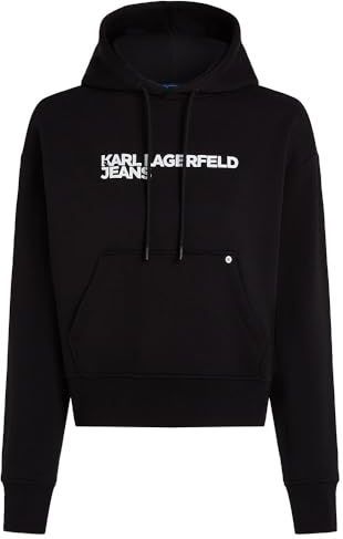 Karl Lagerfeld - Essentail Logo Hoddie - Dames - Zwart - Regular Fit