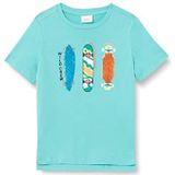 s.Oliver Junior Boy's T-shirt, korte mouwen, blauwgroen, 92/98, blauwgroen, 92/98 cm