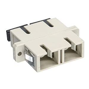 INLINE LWL koppeling duplex SC/SC multimode beige keramische huls voor inbouw