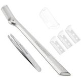Tweezerman - Wenkbrauwscheerapparaat - Zilver - Mini Slant Tweezer & Brow Razor