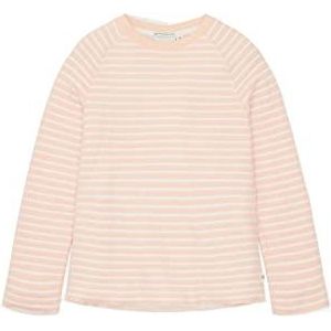 TOM TAILOR Meisjes Sweatshirt 1035179, 31458 - Irregular White Peach Stripe, 92-98