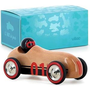 VILAC - Old Sport Compet' Natuurlijk hout - Imitatie - Verkeer - 1 Houten Auto Old Sport Compet' Natuurlijk hout - Ontwaken spelletjes voor kinderen van hout - Speelgoed voor kinderen vanaf 2 jaar